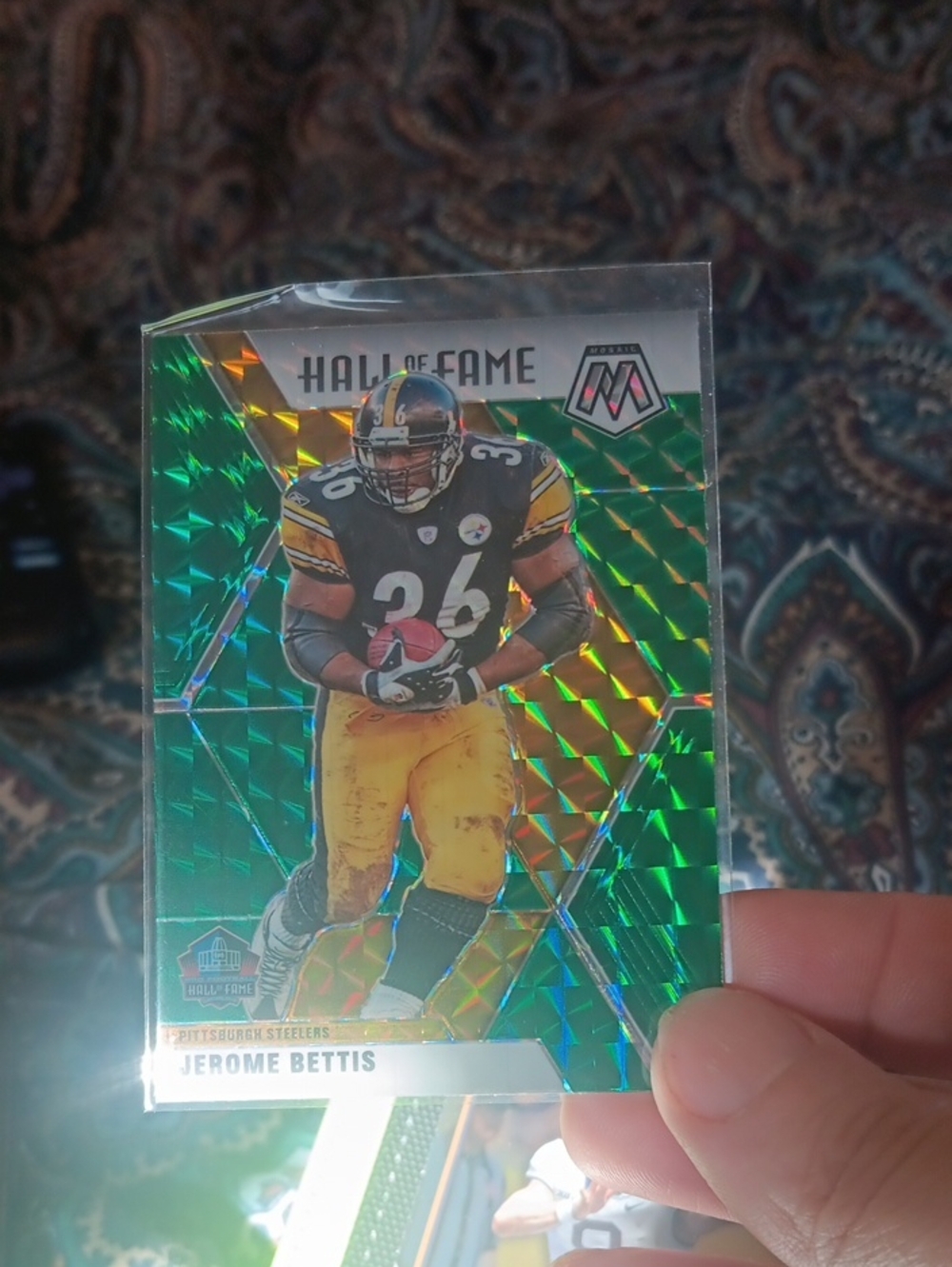 Panini Jerome Bettis Yellow Black Football Card